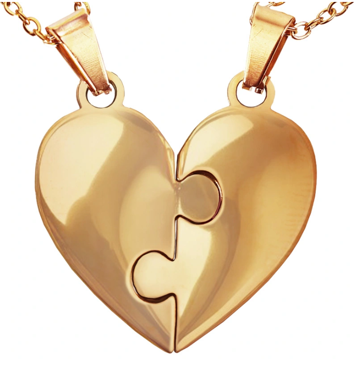 Collier Cœur Puzzle Personnalisé — Héritia™