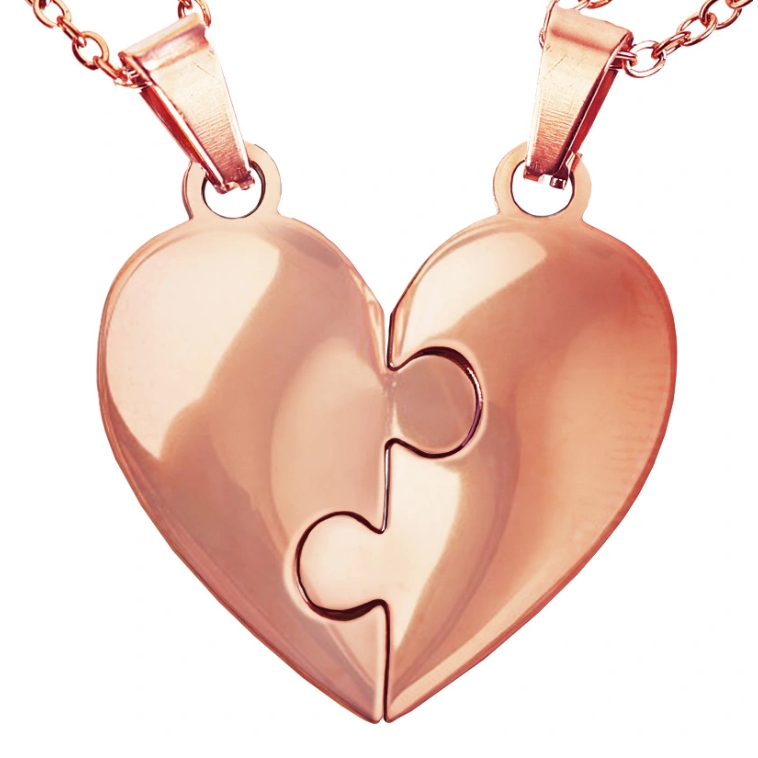 Collier Cœur Puzzle Personnalisé — Héritia™