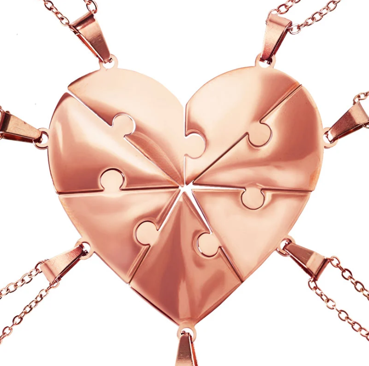 Collier Cœur Puzzle Personnalisé — Héritia™